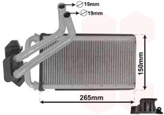 VAN WEZEL 07006140 — Radiator încălzire habitaclu