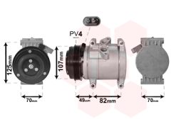 VAN WEZEL 0800K039 — Compresor aer condiționat