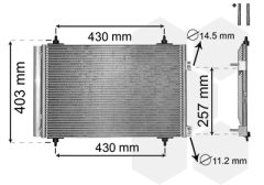 VAN WEZEL 09005231 — Радиатор кондиционера