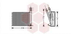 VAN WEZEL 09006243 — Радиатор печки