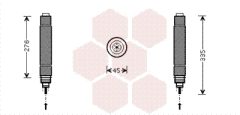 VAN WEZEL 0900D204 — Filtru deshidrator aer condiționat