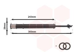 VAN WEZEL 0900D247 — Filtru deshidrator aer condiționat