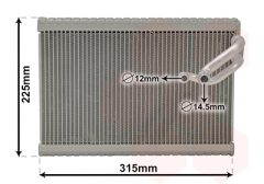 VAN WEZEL 0900V700 — Evaporator aer condiționat
