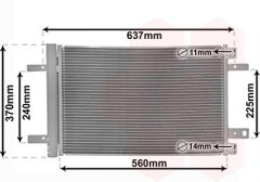 VAN WEZEL 09015702 — Radiator aer condiționat