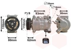 VAN WEZEL 0901K707 — Compresor aer condiționat