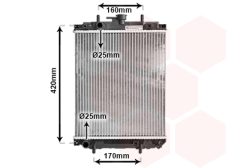 VAN WEZEL 11002046 — Radiator răcire motor
