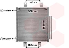 VAN WEZEL 11005076 — Radiator aer condiționat