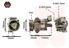 VAN WEZEL 1300K342 — Compresor aer condiționat