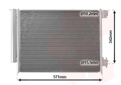 VAN WEZEL 15005700 — Радиатор кондиционера
