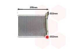 VAN WEZEL 15016700 — Радиатор печки