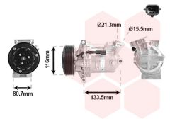 VAN WEZEL 1501K700 — Compresor aer condiționat
