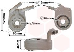 VAN WEZEL 17003458 — Radiator ulei motor