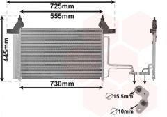 VAN WEZEL 17005253 — Radiator aer condiționat