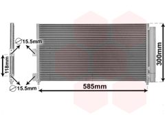 VAN WEZEL 17005289 — Радиатор кондиционера