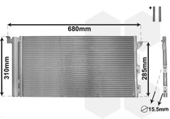 VAN WEZEL 17005293 — Radiator aer condiționat