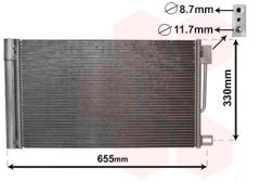VAN WEZEL 17005314 — Радиатор кондиционера