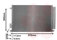 VAN WEZEL 17005347 — Радиатор кондиционера