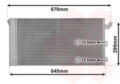 VAN WEZEL 17005406 — Radiator aer condiționat