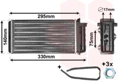 VAN WEZEL 17006183 — Радиатор печки
