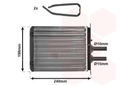 VAN WEZEL 17006193 — Radiator încălzire habitaclu
