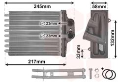 VAN WEZEL 17006304 — Radiator încălzire habitaclu