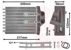 VAN WEZEL 17006350 — Radiator încălzire habitaclu