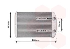 VAN WEZEL 17006395 — Radiator încălzire habitaclu