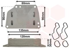 VAN WEZEL 17013705 — Radiator ulei motor
