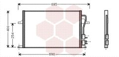VAN WEZEL 18005259 — Radiator aer condiționat