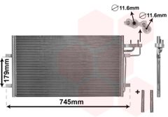 VAN WEZEL 18005367 — Радиатор кондиционера