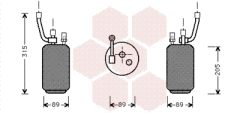 VAN WEZEL 1800D274 — Filtru deshidrator aer condiționat