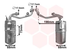 VAN WEZEL 1800D387 — Filtru deshidrator aer condiționat