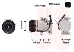 VAN WEZEL 1800K682 — Компрессор кондиционера