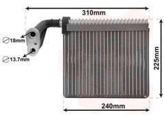 VAN WEZEL 1800V426 — Evaporator aer condiționat