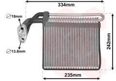 VAN WEZEL 1800V461 — Evaporator aer condiționat