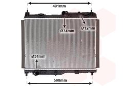 VAN WEZEL 18012722 — Radiator răcire motor