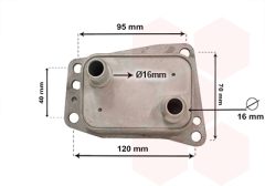 VAN WEZEL 18013719 — Radiator ulei motor