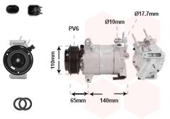 VAN WEZEL 1801K732 — Compresor aer condiționat
