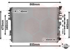 VAN WEZEL 20012708 — Radiator răcire motor