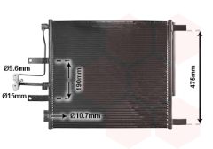 VAN WEZEL 20015702 — Радиатор кондиционера