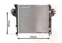VAN WEZEL 21002043 — Radiator răcire motor