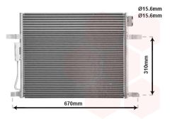 VAN WEZEL 21005050 — Radiator aer condiționat