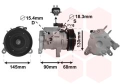 VAN WEZEL 2100K133 — Компрессор кондиционера