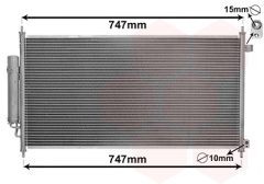 VAN WEZEL 25005233 — Радиатор кондиционера