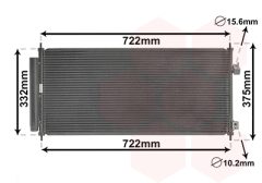 VAN WEZEL 25005248 — Radiator aer condiționat