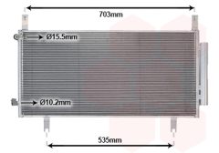 VAN WEZEL 25015712 — Radiator aer condiționat
