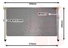 VAN WEZEL 27005112 — Radiator aer condiționat