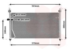 VAN WEZEL 27005126 — Radiator aer condiționat