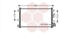 VAN WEZEL 27005238 — Радиатор кондиционера