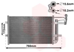 VAN WEZEL 27005252 — Radiator aer condiționat
